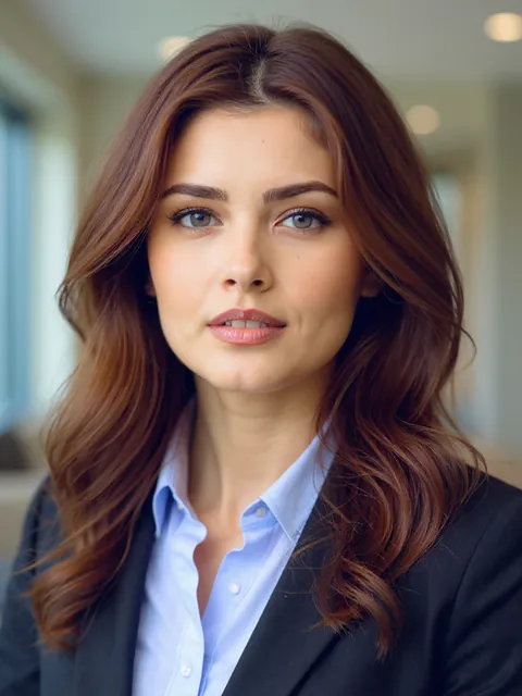 Headshot with white studio background