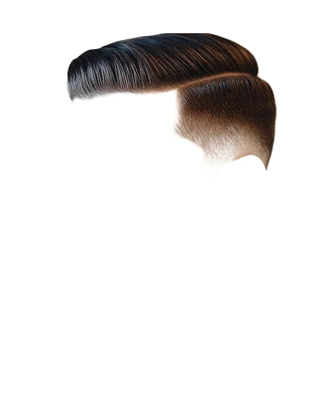 Classic side part hairstyle for mens headshots